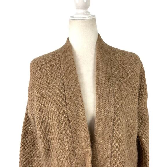 Anthropologie Lineamaglia Open Front Mohair Wool Blend Cardigan Sweater Italy S - Picture 3 of 16